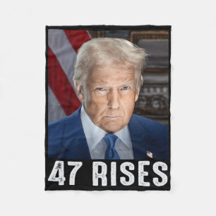 Trump 47 steigt Inaugurationsfoto von Donald Trump Fleecedecke