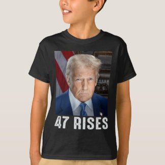 Trump 47 steigt Inaugurationsfoto von Donald Trump T-Shirt