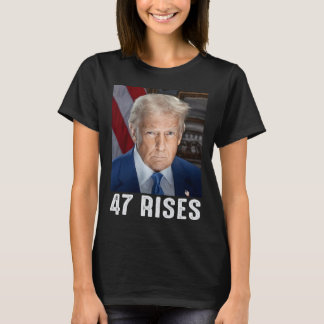 Trump 47 steigt Inaugurationsfoto von Donald Trump T-Shirt