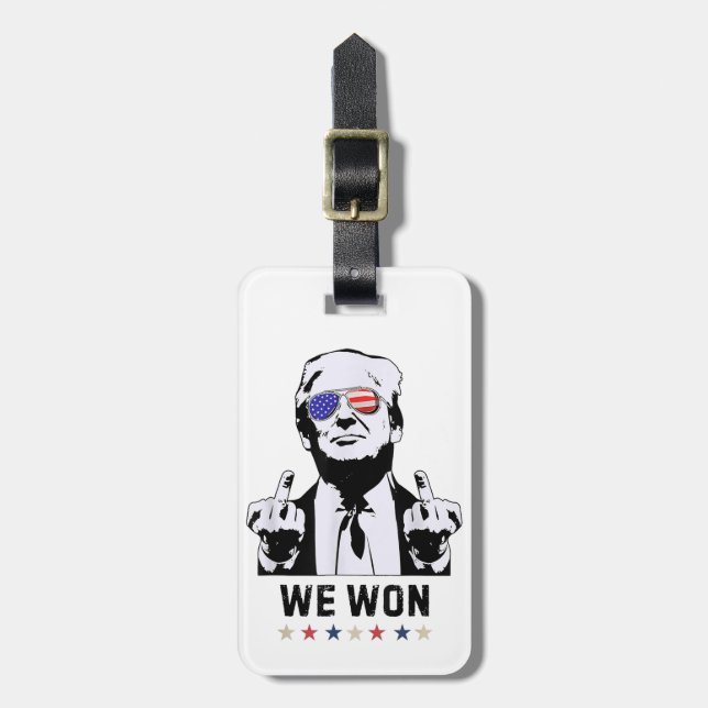 Trump 47 We Won Inauguration 47 US-Präsident 2024 Gepäckanhänger (Vorderseite vertikal)