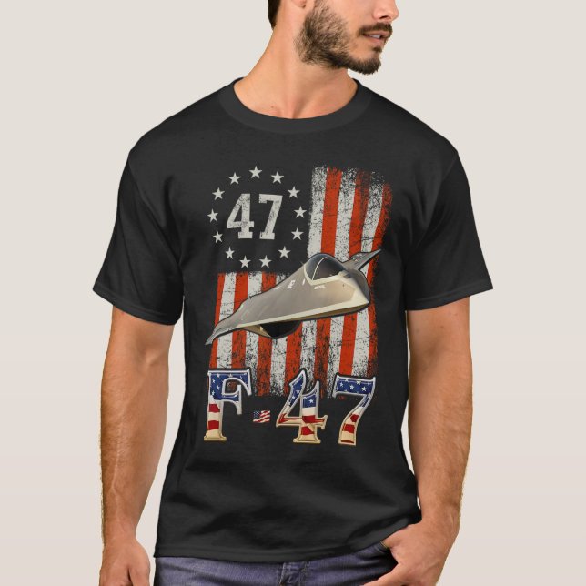 Trump 47th Shirts F47 Fighter Jet F-47 Aircraft Us (Vorderseite)