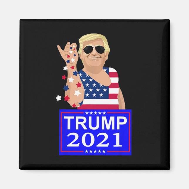 Trump 4 Ever Wahl  Magnet (Vorne)