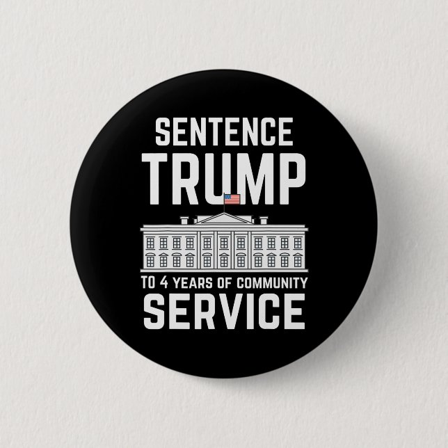 Trump: 4 Jahre Dienst in der Gemeinschaft 5 Button (Vorderseite)