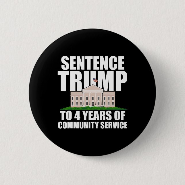 Trump: 4 Jahre Dienst in der Gemeinschaft 7 Button (Vorderseite)