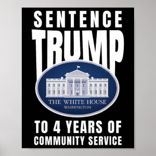 Trump: 4 Jahre Dienst in der Gemeinschaft 9 Poster