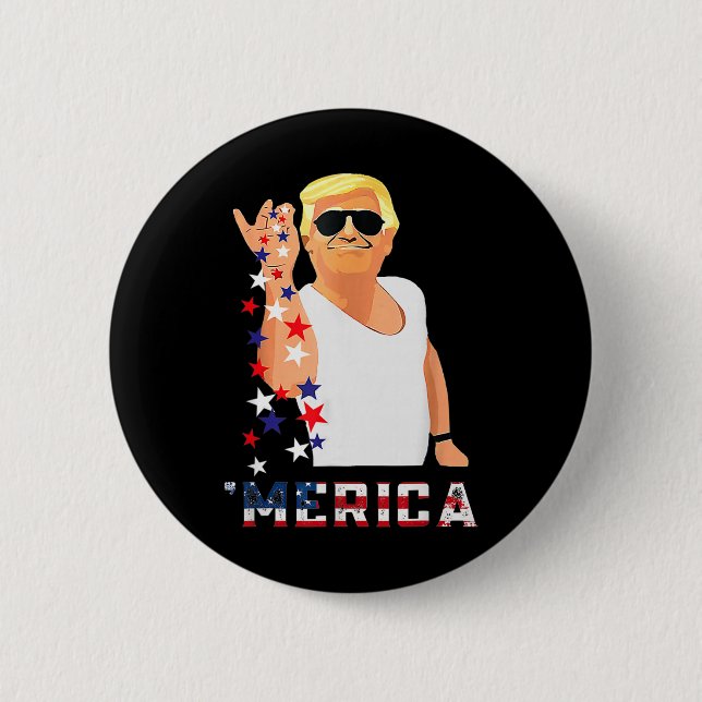 Trump 4. Juli  Button (Vorderseite)