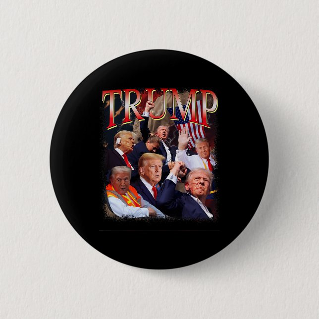 Trump 4. Juli für immer Love Präsident Wir Button (Vorderseite)