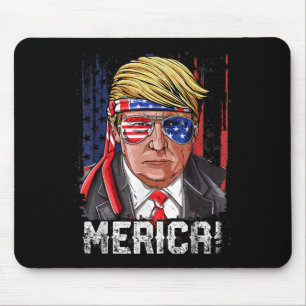 Trump 4. Juli Merica Männer Frauen US-Amerikaner F Mousepad