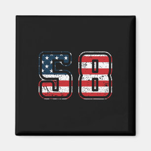 Trump 58 Präsident-Shirt, Trump Dritter Präsident Magnet