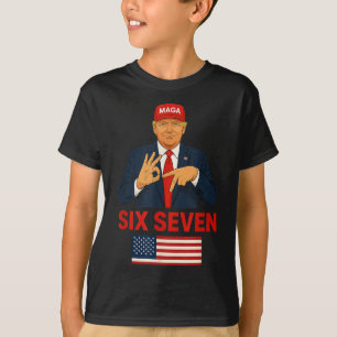 Trump 67 Meme Six Seven Lustiges Wahlkostüm  T-Shirt