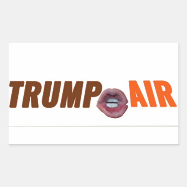 Trump Air Au Naturel Clear Rechteckiger Aufkleber (Vorderseite)