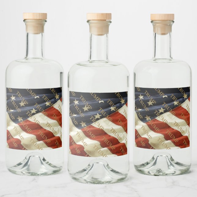 TRUMP ALKOHOLFLASCHENETIKETT (Flaschen)