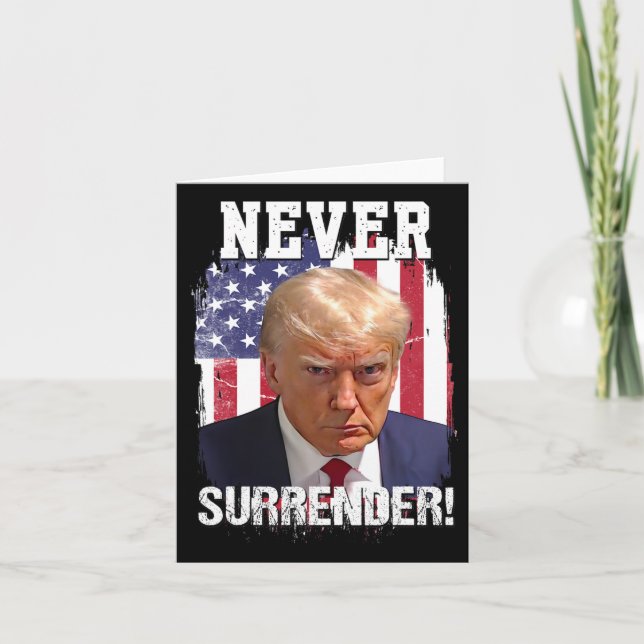 Trump als Flagge 2024 Karte (Vorderseite)
