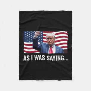Trump als ich Trump als Sprichwort seiner Rede Tru Fleecedecke
