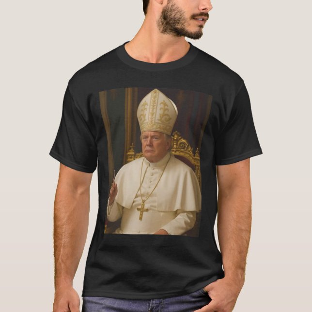 Trump als Papst T-Shirt Meme Funny 1 (Vorderseite)