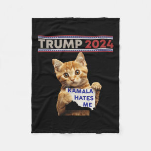 Trump als Trump-Katzenjacke wieder sicher machen Fleecedecke