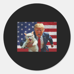 Trump als Trump-Wettkampftrommel wieder in Sicherh Runder Aufkleber