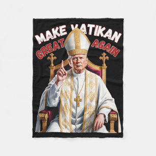 Trump als vatikanischer Kirchenpapst Trump macht V Fleecedecke