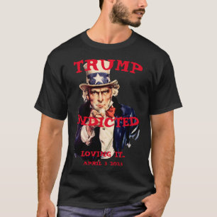 Trump am Dienstag 2023 angeklagt Onkel Sam T-Shirt