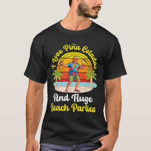 Trump am Strand Ich liebe Pina Coladas und riesige T-Shirt