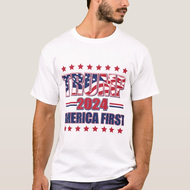 Trump America First T-Shirt (Vorderseite)