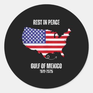 Trump America Map Golf von Mexiko Präsident Trump Runder Aufkleber