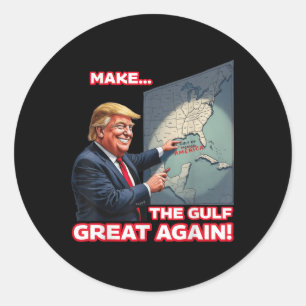 Trump Americas Golf Mexiko Präsident Trump Runder Aufkleber