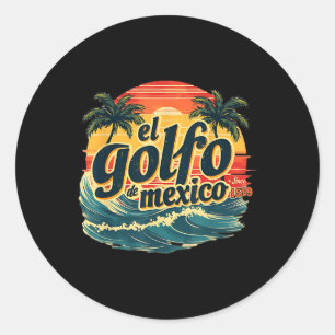 Trump Americas Gulf Mexico El Golfo De Mexico Runder Aufkleber