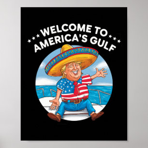 Trump America's Welcome Golf Mexico Präsident Trum Poster