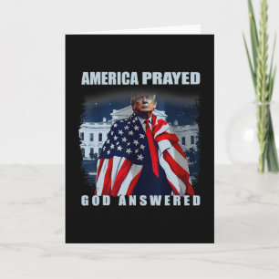 Trump Amerika betete Gott antwortete Karte