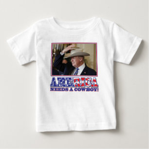 TRUMP-AMERIKA-COWBOY BABY T-SHIRT