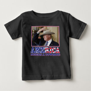 TRUMP-AMERIKA-COWBOY BABY T-SHIRT