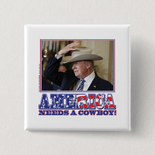 TRUMP-AMERIKA-COWBOY BUTTON