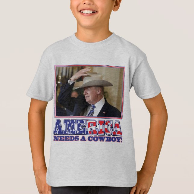 TRUMP-AMERIKA-COWBOY T-Shirt (Vorderseite)