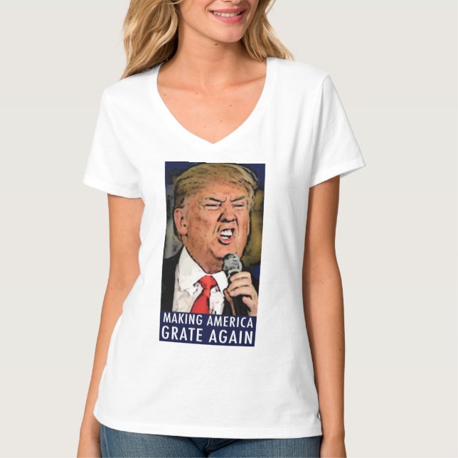 Trump: Amerika wieder groß machen T-Shirt (Vorderseite)