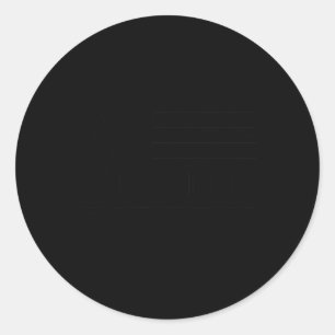 Trump-amerikanische Flagge Runder Aufkleber