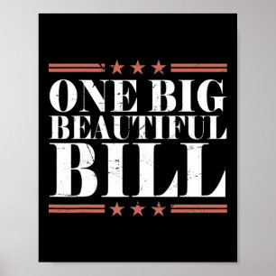 Trump Amerikanische Große Rechnung Ein Große Schön Poster