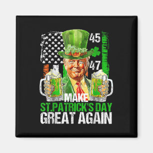 Trump amerikanisches Kleeblatt macht St Patricks D Magnet