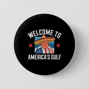 Trump Amerikas Golf-Funny-Trump-Präsident Mexiko Button