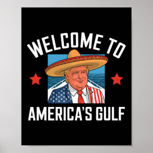 Trump Amerikas Golf-Funny-Trump-Präsident Mexiko Poster