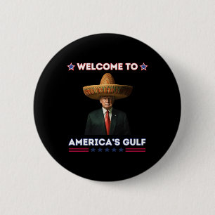 Trump Amerikas Golf-Mexiko-Präsident Trump Funny Button