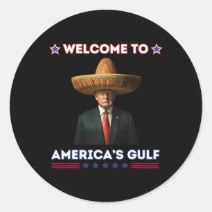 Trump Amerikas Golf-Mexiko-Präsident Trump Funny Runder Aufkleber