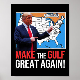 Trump Amerikas Golf-Mexiko-Präsident Trump Golf A Poster