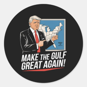 Trump Amerikas Golf-Mexiko-Präsident Trump Golf A Runder Aufkleber