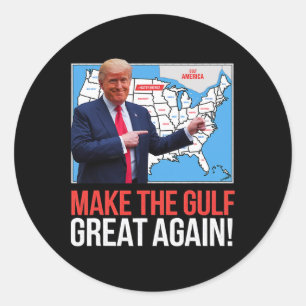 Trump Amerikas Golf-Mexiko-Präsident Trump Golf A Runder Aufkleber
