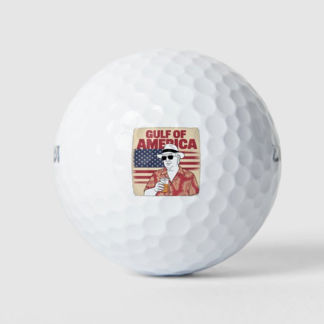 Trump Amerikas Golf-Mexiko-Präsident Trump Golfball (Vorderseite)