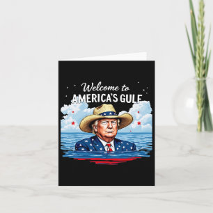 Trump Amerikas Golf-Mexiko-Präsident Trump mit S Karte