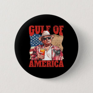 Trump Amerikas Golf-Mexiko-Präsident Trump Somber Button