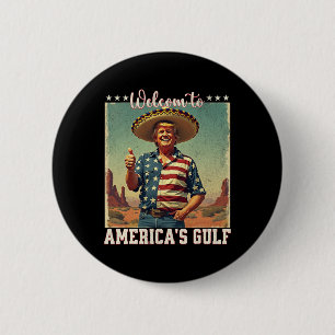 Trump Amerikas Golf-Mexiko-Präsident Trump Somber Button