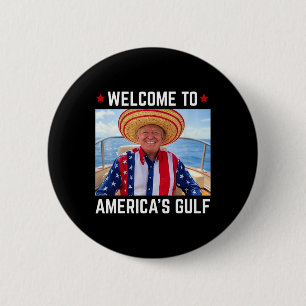 Trump Amerikas Golf-Mexiko-Präsident Trump Somber Button